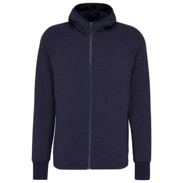Stoic MerinoFleece260 FlenSt. II Zip Hoody Merinohoodie Blauw
