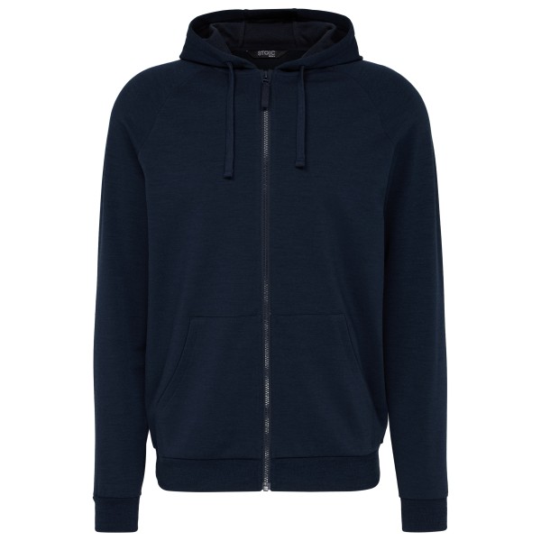 Stoic MerinoFleece270 MMXX.Lulea Zip Hoody Merinohoodie Blauw