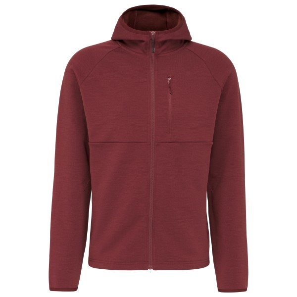 Stoic MerinoFleece335 KuolpaSt. III Zip Hoody Merinohoodie Rood