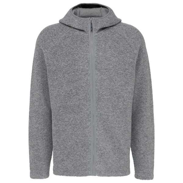 Stoic MerinoPile RissnaSoftSt. Zip Hoody Merinohoodie Grijs