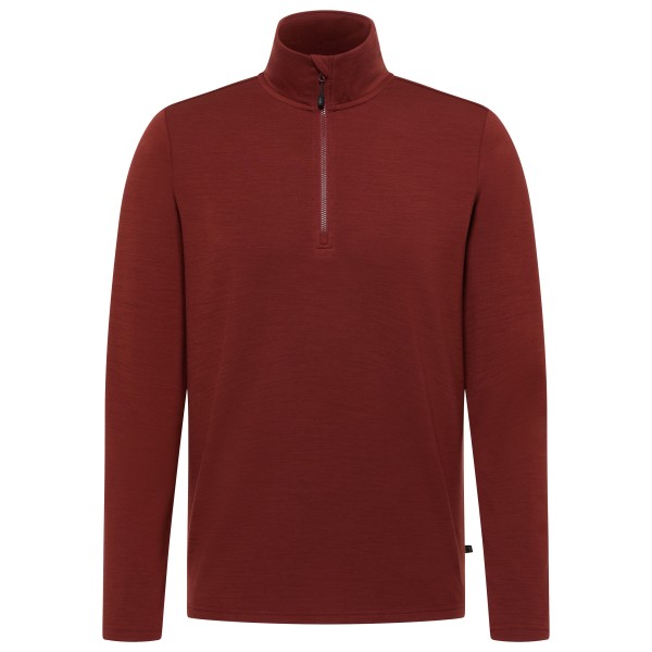 Heber Peak MerinoBlend EvergreenHe. Half Zip Merinotrui Rood