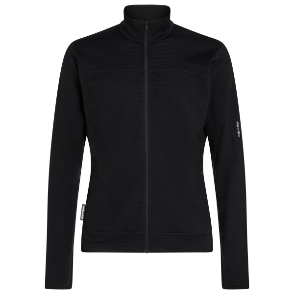 Icebreaker - Merino 300 Realfleece Descend L/S Zip - Merinopullover Gr M schwarz
