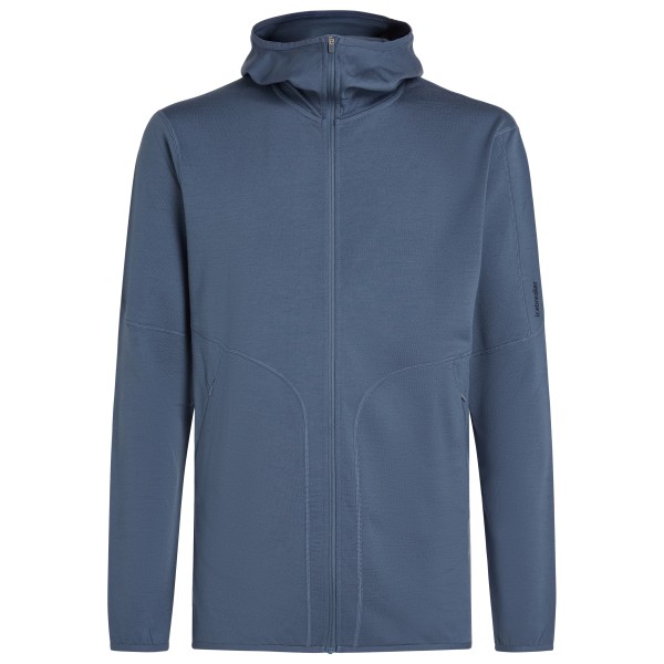 Icebreaker - Merino 560 Realfleece Elemental II L/S Zip Hoodie - Merinojacke Gr L blau