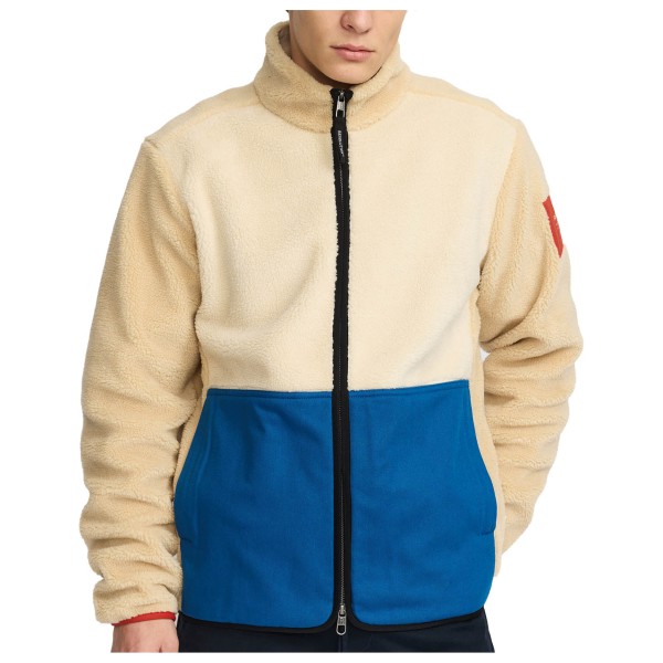 Revolution Blocked Teddy Jacket Fleecevest Beige
