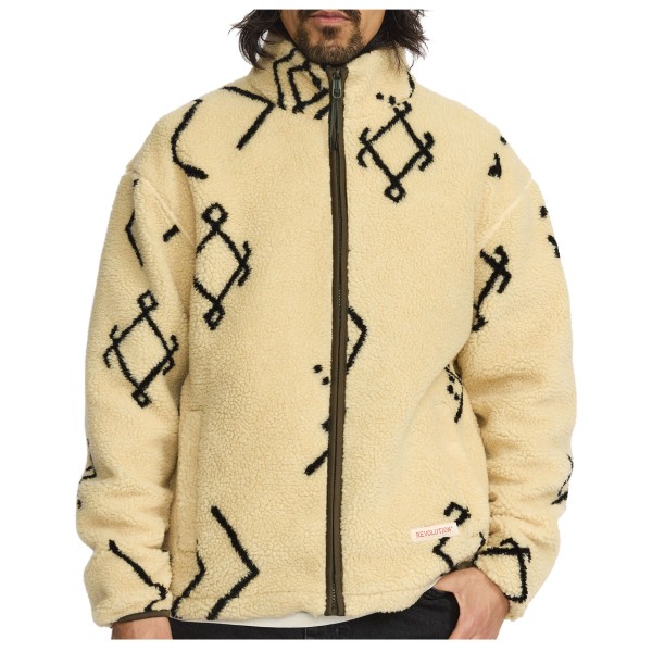 Revolution Printed Teddy Jacket Fleecevest Beige