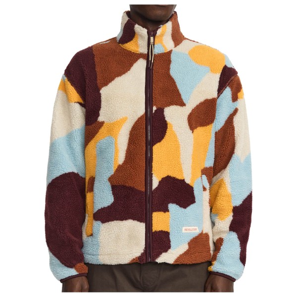 Revolution Printed Teddy Jacket 7026 Fleecevest Bruin