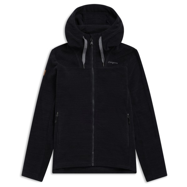 Bergans Hareid Fleece Hood Jacket Fleecevest Zwart