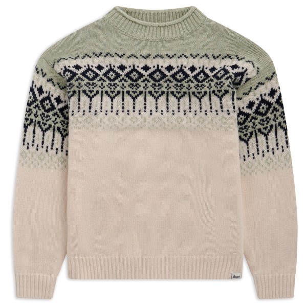 Bergans Steiro Knitted Wool Jumper Wollen trui Beige