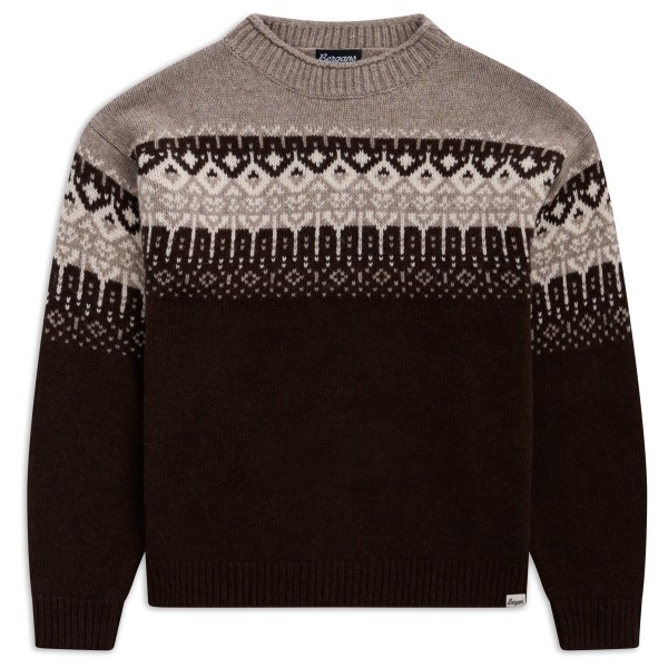 Bergans Steiro Knitted Wool Jumper Wollen trui Zwart