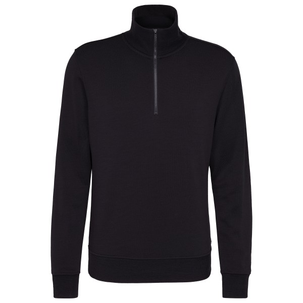 Stoic WarmMerinoTerry AlavaaraSt. Half Zip Merinotrui Zwart