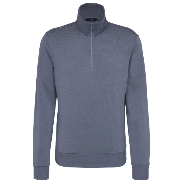 Stoic WarmMerinoTerry AlavaaraSt. Half Zip Merinotrui Grijs