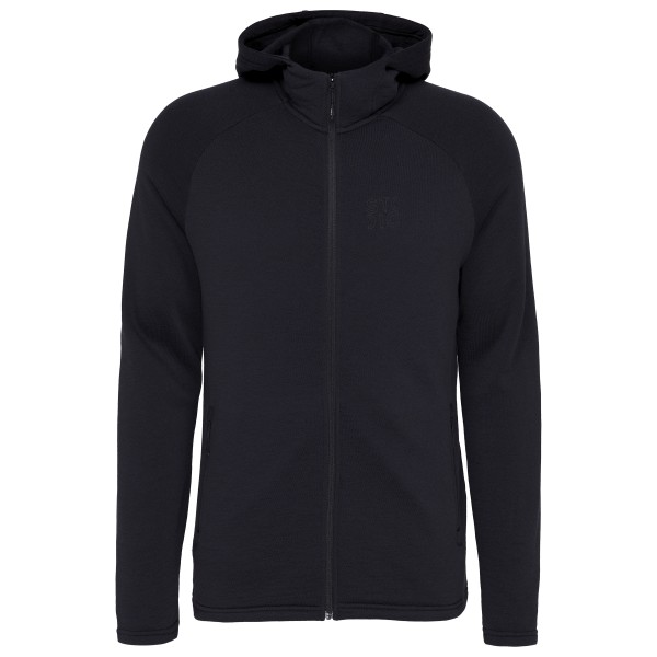 Heber Peak CrownHe. Knit Hoody Fleecevest Zwart