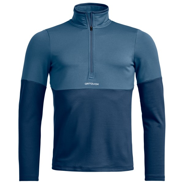 Ortovox Fleece Light Zip Neck Fleecetrui Blauw