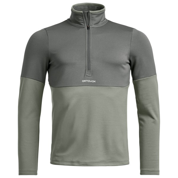 Ortovox Fleece Light Zip Neck Fleecetrui Grijs