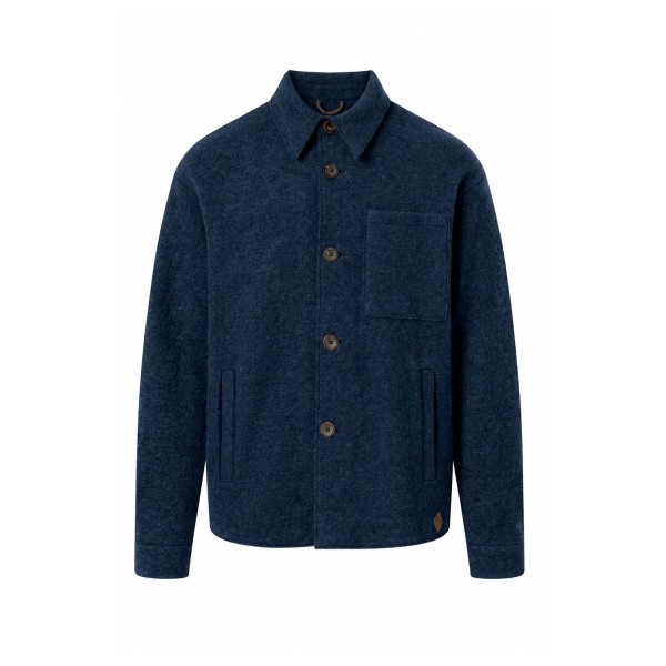 STAPF Elvin Wollen vest Blauw