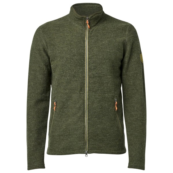 Ivanhoe of Sweden Louie Full Zip Wollen trui Olijfgroen