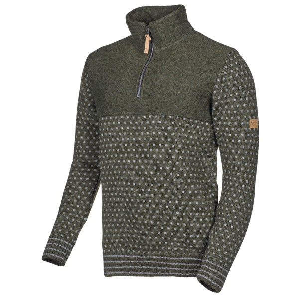 Ivanhoe of Sweden Sverre Half Zip Wollen trui Grijs