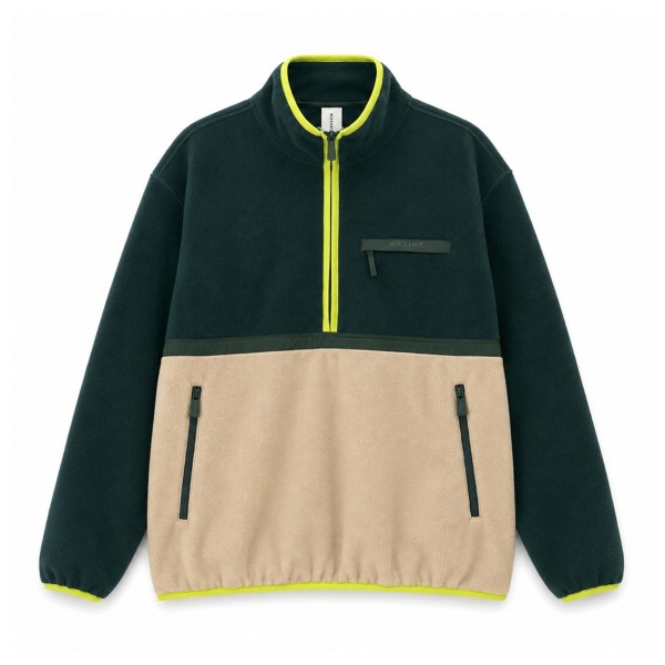 Mazine Color Block Fleece Half-Zip Fleecetrui Beige