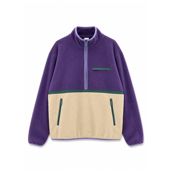 Mazine Color Block Fleece Half-Zip Fleecetrui Purper