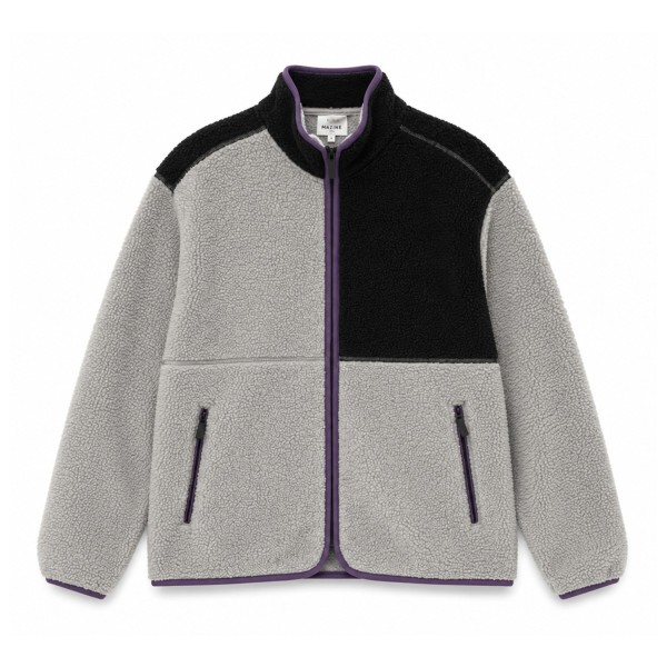Mazine Color Block Sherpa Jacket Fleecevest Grijs