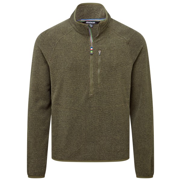 Sherpa Rolpa 1/2 Zip Fleecetrui /olijfgroen Bruin