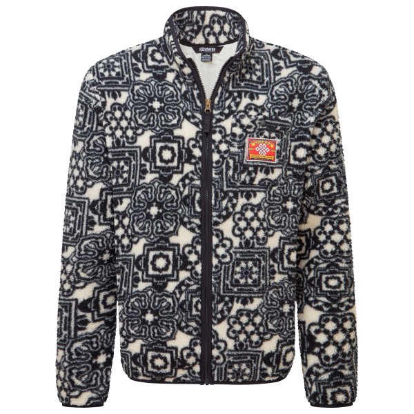 Sherpa Tarcho Printed Full Zip Jacket Fleecevest Grijs