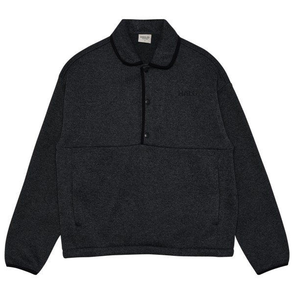 Halo Fusion Polo Knit Fleecetrui Zwart