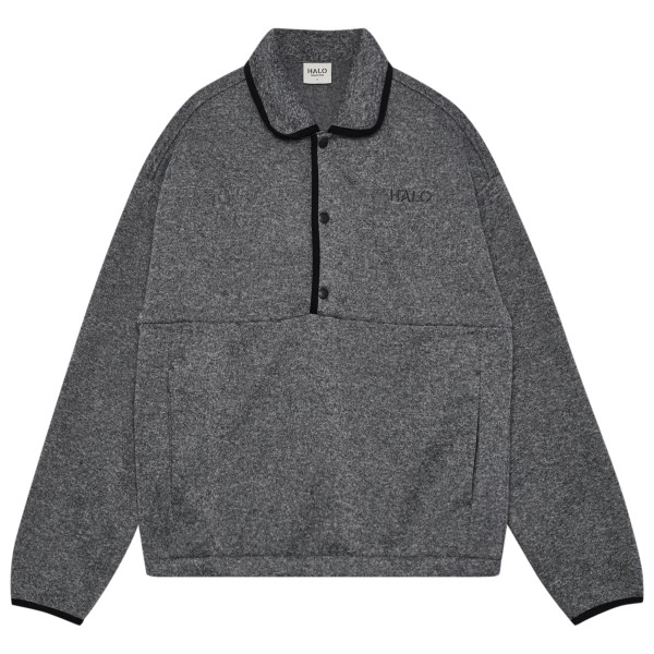 Halo Fusion Polo Knit Fleecetrui Grijs