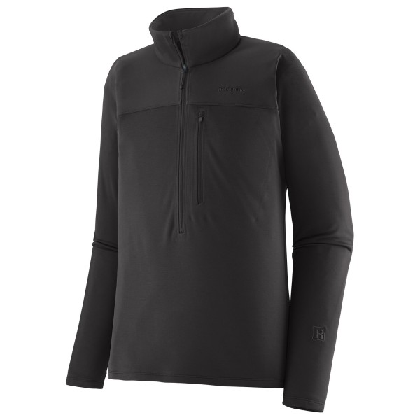 Patagonia R1 Ultralight 1/2-Zip Fleecetrui Zwart