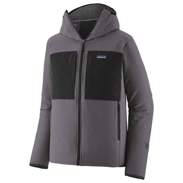 Patagonia R2 Techface Hoody Fleecevest Grijs