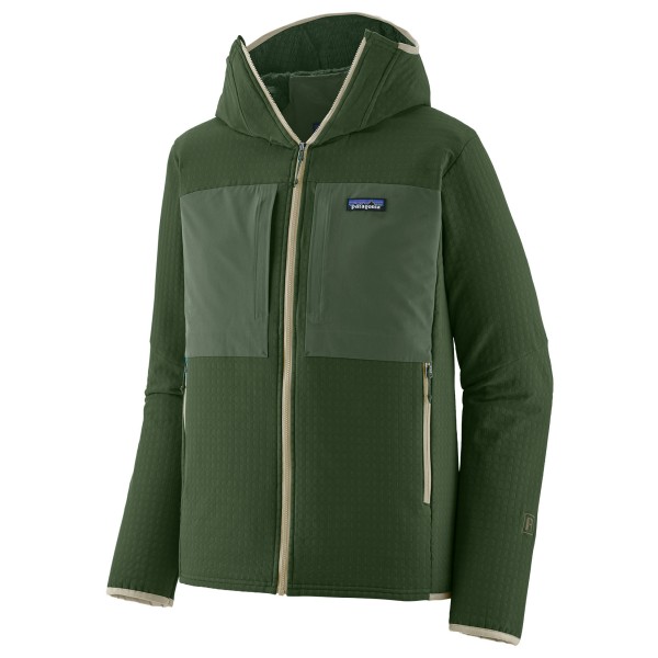 Patagonia R2 Techface Hoody Fleecevest Groen