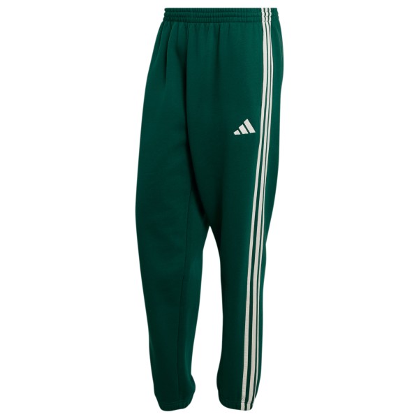 adidas Essentials 3-Stripes Fleece Tapered Cuffed Pants Trainingsbroek Groen