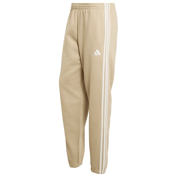 adidas Essentials 3-Stripes Fleece Tapered Cuffed Pants Trainingsbroek Beige