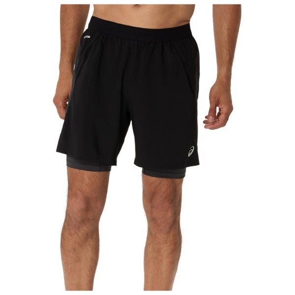 Asics – Road 2-n-1 7” Short – Hardloopshort maat XL, Zwart