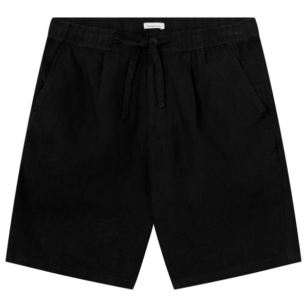 KnowledgeCotton Apparel Fig Loose Linen Shorts Shorts Men (Größe M |schwarz)