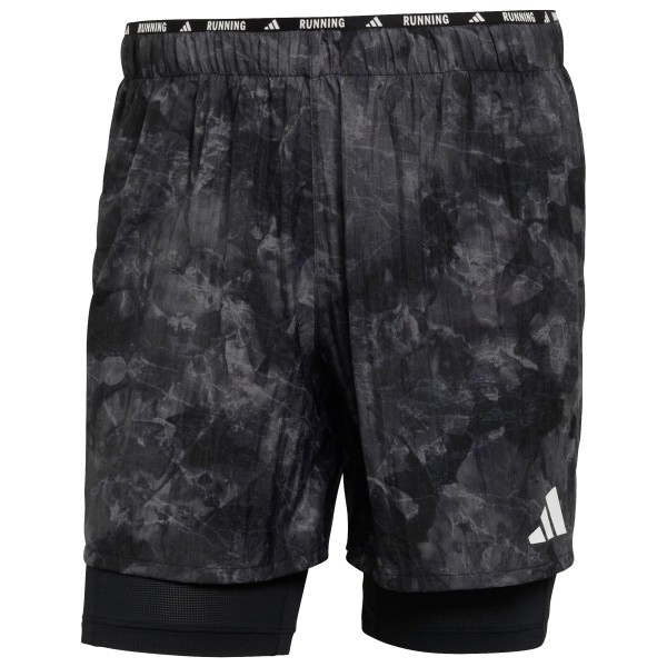 adidas - Adi365 Spray Dye 2in1 Shorts - Laufshorts Gr L;M;XL;XXL schwarz/grau