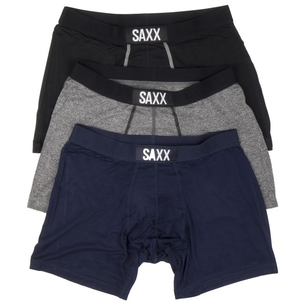 Image of Saxx - Vibe Boxer 3 Pack - Kunstfaserunterwäsche Gr L;M;S;XL;XXL blau bei Bergfreunde.ch - der Outdoor Shop