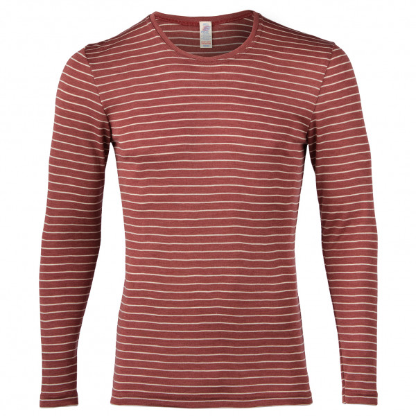 Image of Engel - Striped L/S Shirt - Merinounterwäsche Gr 46/48;50/52;54/56 oliv;rot