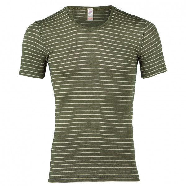 Image of Engel - Striped S/S Shirt - Merinounterwäsche Gr 54/56 oliv