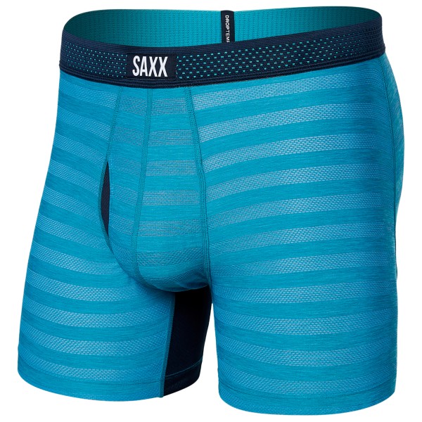 Image of Saxx - Droptemp Cooling Mesh Boxer Brief Fly - Kunstfaserunterwäsche Gr L;M;S blau;schwarz