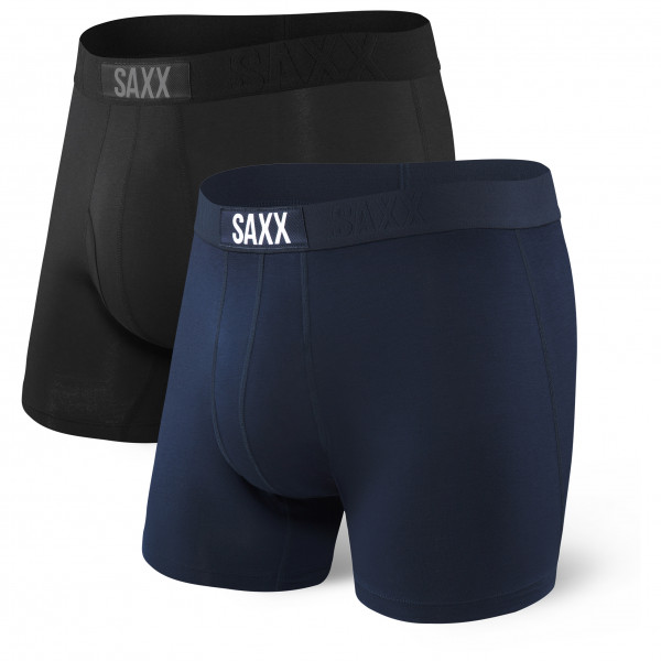 Image of Saxx - Ultra Super Soft Boxer Brief Fly 2-Pack - Kunstfaserunterwäsche Gr L;M;S;XL blau