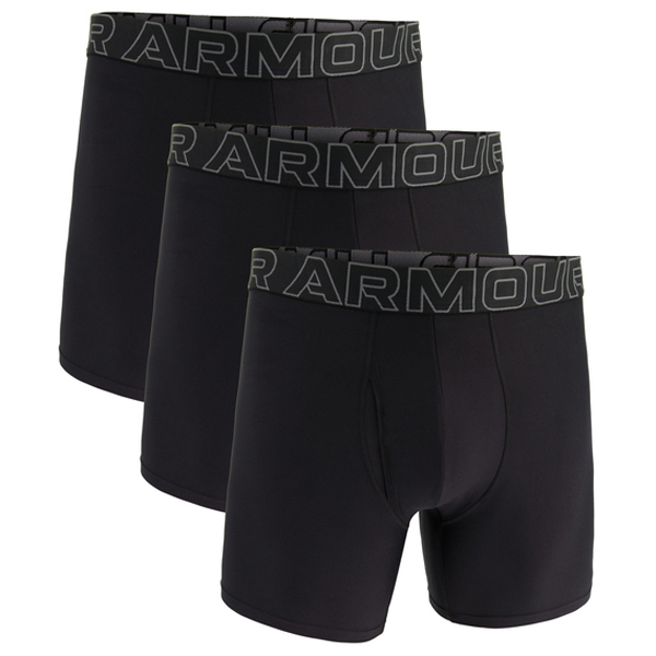 Image of Under Armour - Performance Tech 6 Solid Boxerjock 3 Pack - Alltagsunterwäsche Gr S schwarz