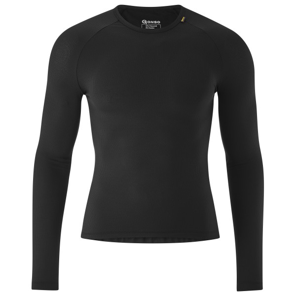Image of Gonso - Essential U Shirt Longsleeve - Velounterhemd Gr M schwarz