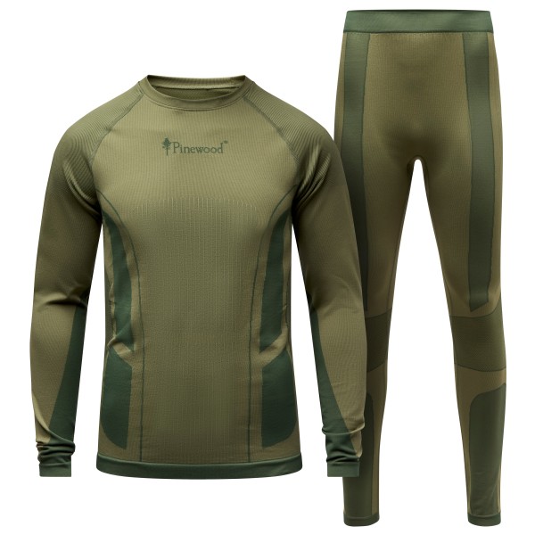 Pinewood Seamless Function Base Layer Set Kunstfaserunterwäsche Herren (Gr XL-XXL |oliv)