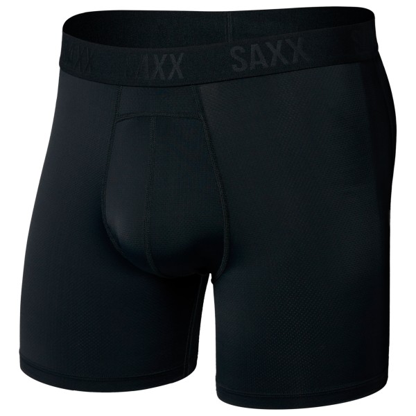 Saxx Smooth Flex Light Compression Boxer Brief Kunstfaserunterwäsche Herren (Gr S |schwarz)