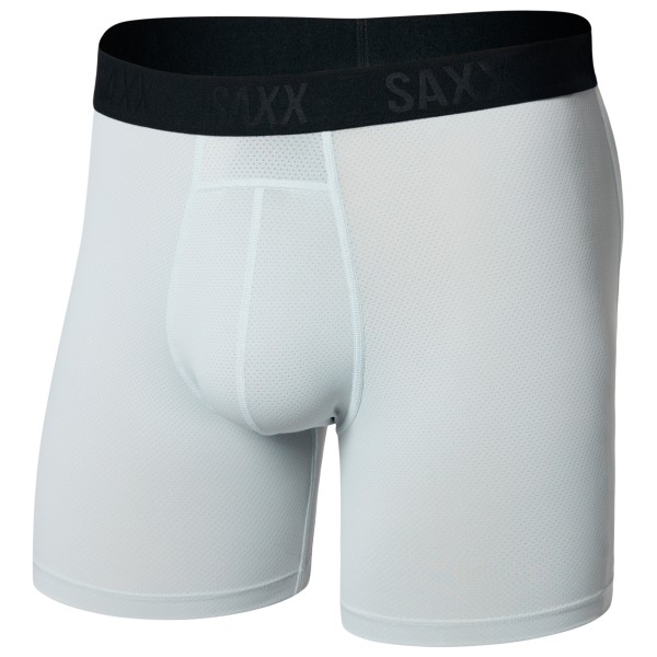 Saxx Smooth Flex Light Compression Boxer Brief Kunstfaserunterwäsche Herren Workout (Gr XXL |grau)