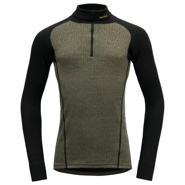 Image of Devold - Duo Active Zip Neck - Merinounterwäsche Gr XL oliv/schwarz
