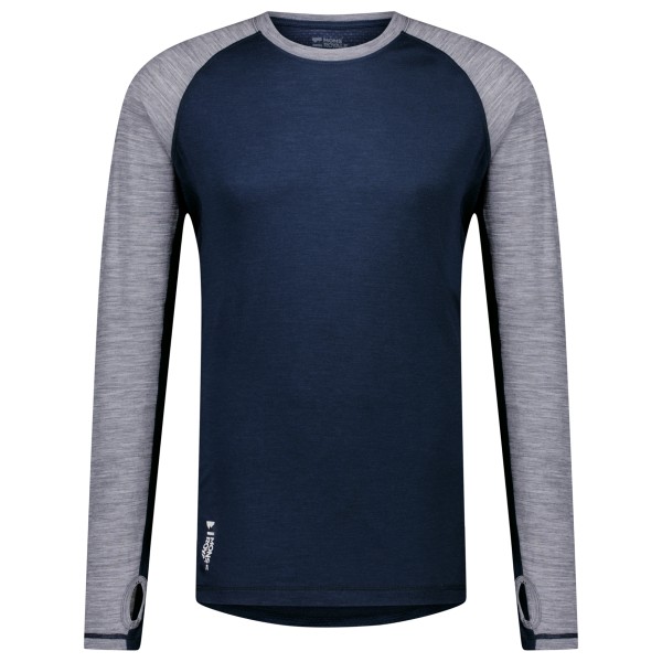 Image of Mons Royale - Temple Tech L/S - Merinounterwäsche Gr L blau