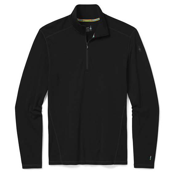 Image of Smartwool - Merino 250 Baselayer 1/4 Zip Boxed - Merinounterwäsche Gr L schwarz bei Bergfreunde.ch - der Outdoor Shop