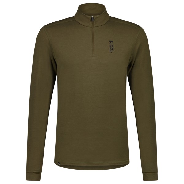 Image of Mons Royale - Cascade Merino Flex 200 1/4 Zip - Merinounterwäsche Gr L;M;S;XL;XXL braun/oliv;grau;schwarz
